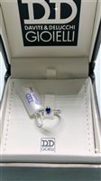 Ringe Davite & Delucchi Dame CLASSIC LINE in Weißgold Zaffiro blu 0.25 Ct AA032249ZF - AA032249ZF